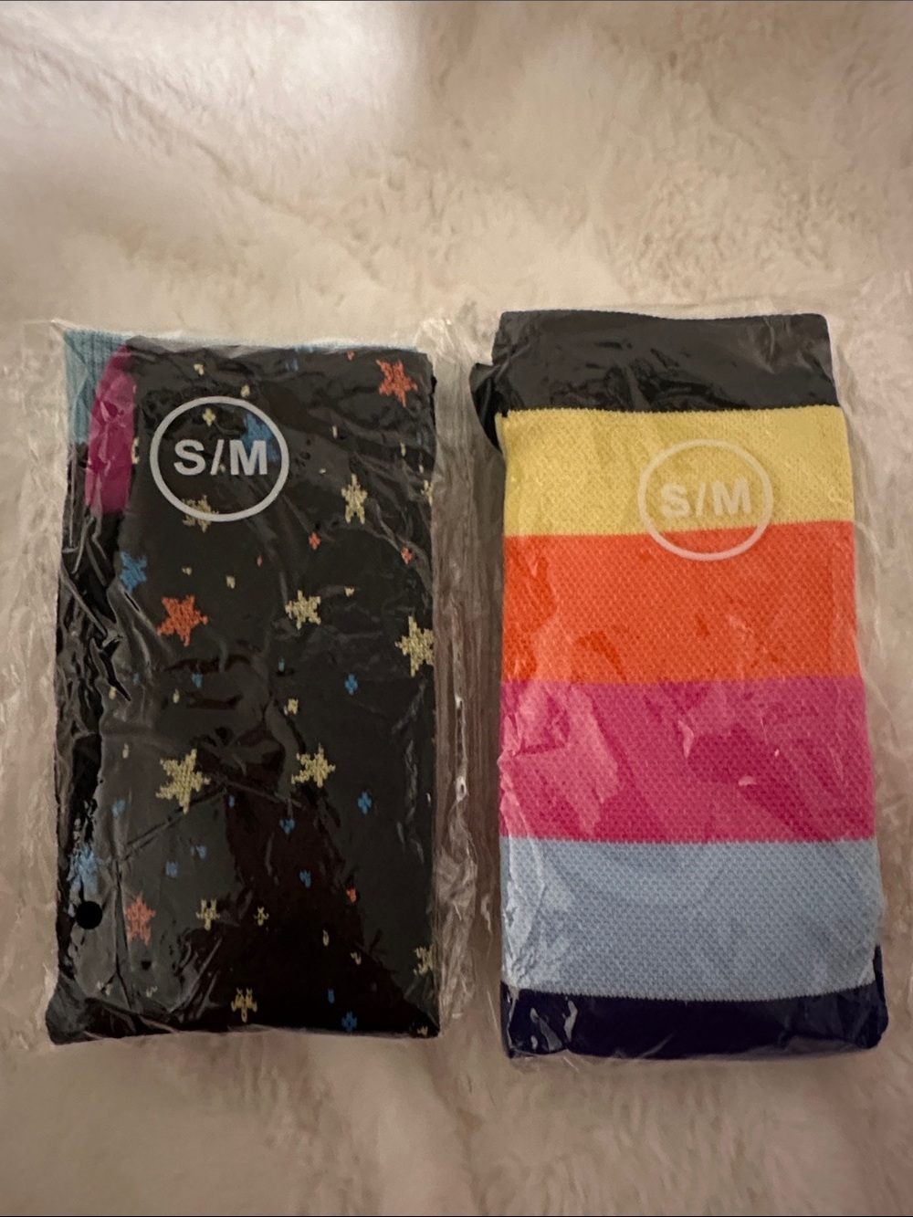 2 pack of NWOT compression socks just below knee